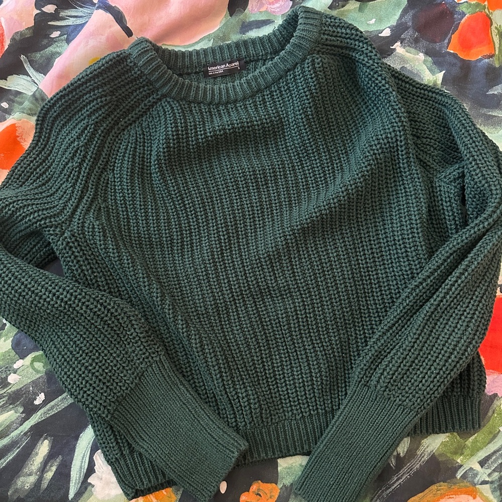 American Apparel Cropped Fisherman Sweater